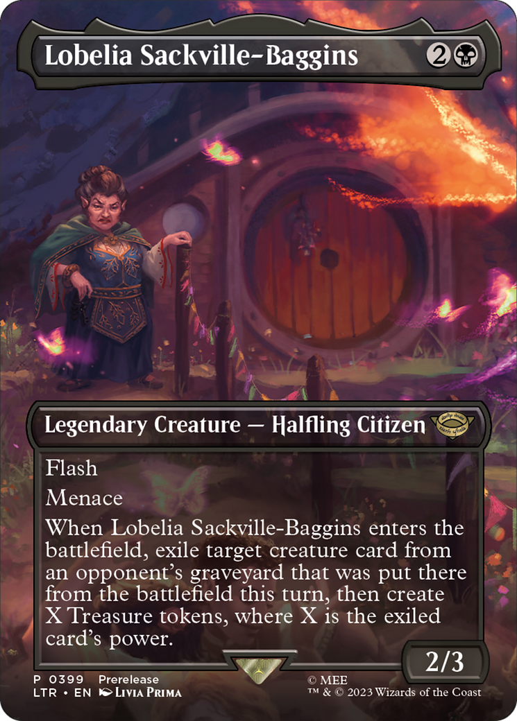 Lobelia Sackville-Baggins (Borderless) (LTR-399) - The Lord of the Rings: Tales of Middle-earth Foil