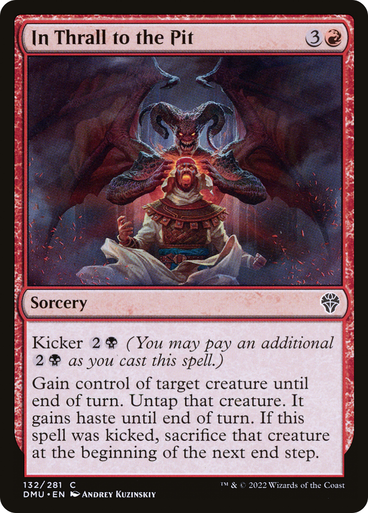 In Thrall to the Pit (DMU-132) - Dominaria United Foil