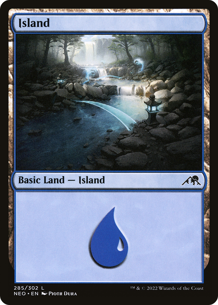 Island (285) (NEO-285) - Kamigawa: Neon Dynasty