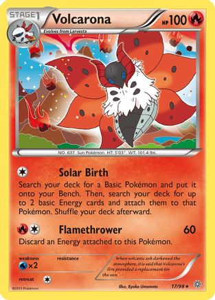 Volcarona (17) (17) 017  - Reverse Holofoil XY  Ancient Origins - Holo Rare