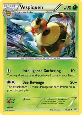 Vespiquen (10) (10) 010  XY  Ancient Origins - Uncommon