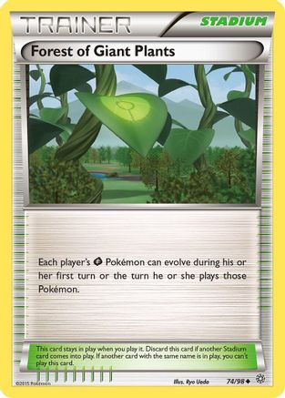 Forest of Giant Plants 074  - Reverse Holofoil XY  Ancient Origins - Uncommon
