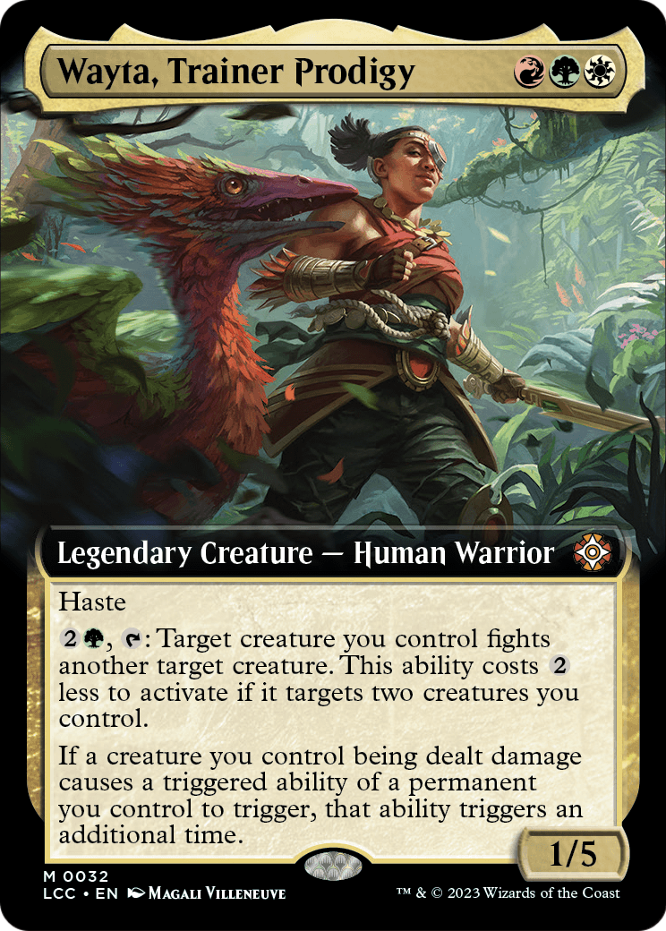 Wayta, Trainer Prodigy (Extended Art) (LCC-032) - The Lost Caverns of Ixalan Commander: (Extended Art)
