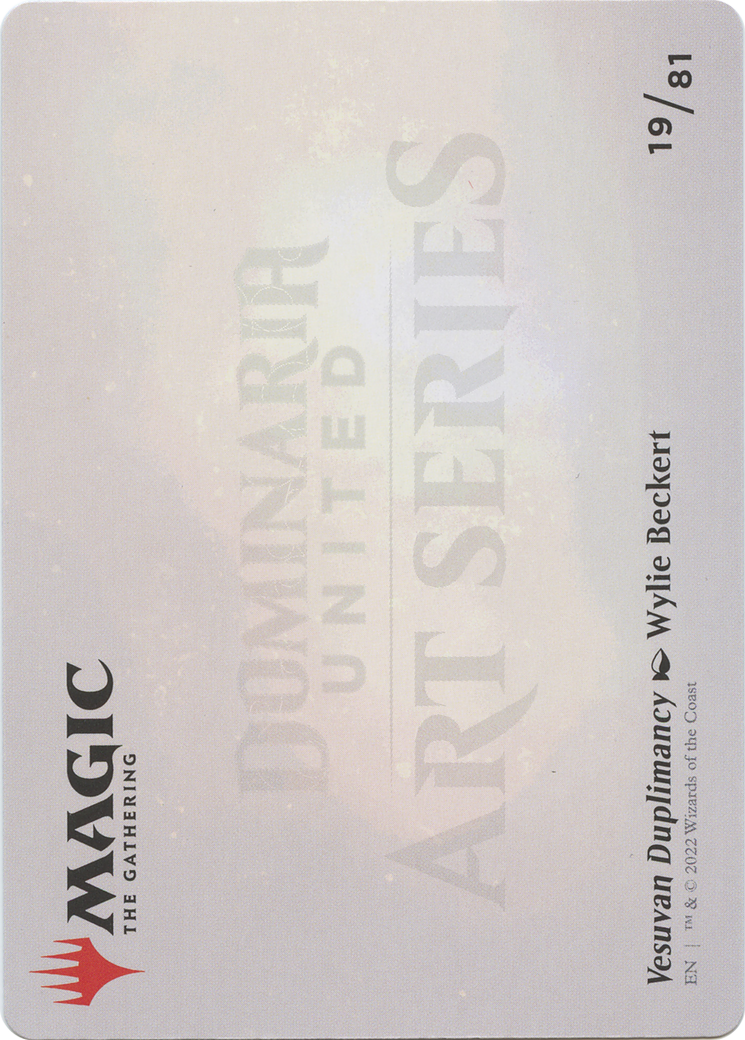Vesuvan Duplimancy // Vesuvan Duplimancy (ADMU-019) - Dominaria United Art Series (Borderless)