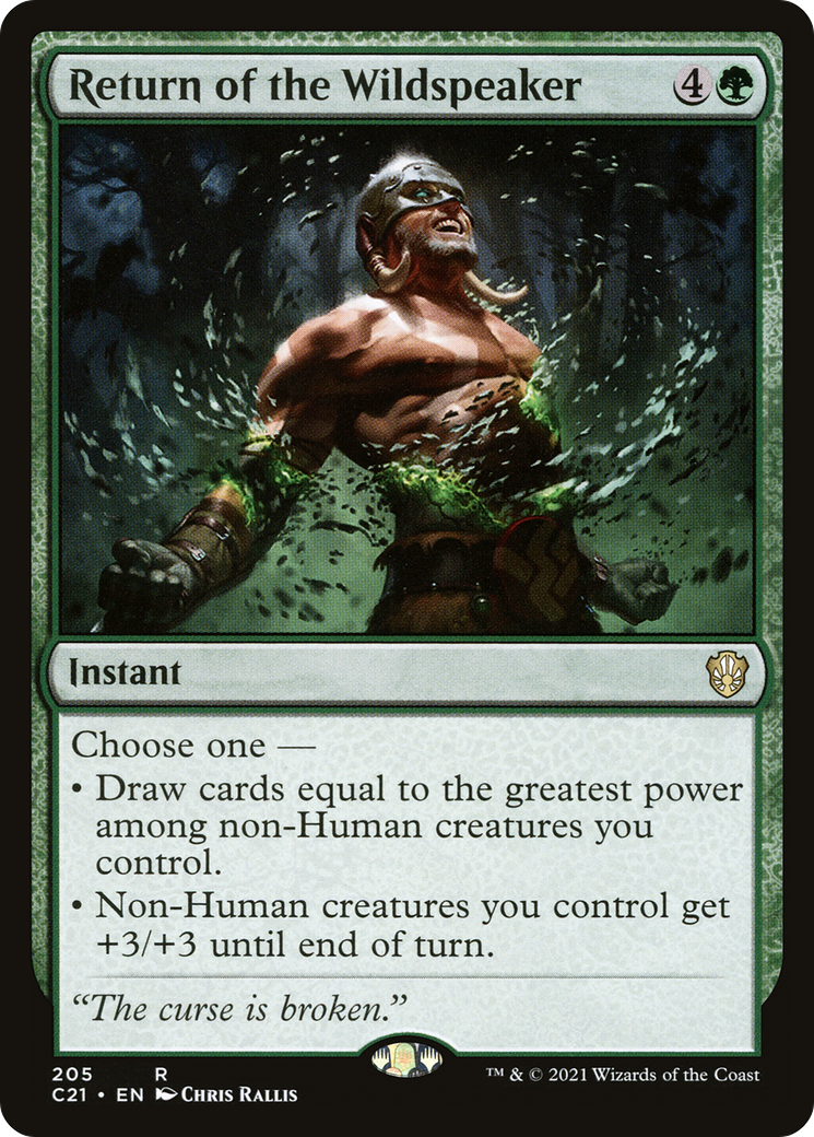 Return of the Wildspeaker (C21-205) - Commander 2021