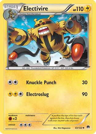 Electivire/122  XY  BREAKpoint - Uncommon