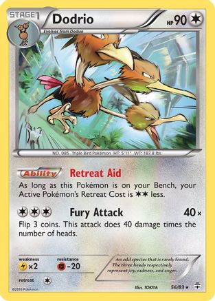 Dodrio  - Reverse Holofoil Generations - Rare
