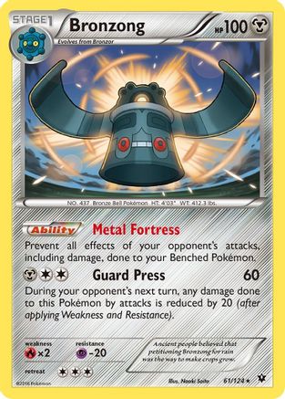 Bronzong  XY  Fates Collide - Rare