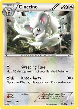 Cinccino (89) (89) 089  - Reverse Holofoil XY  Fates Collide - Uncommon