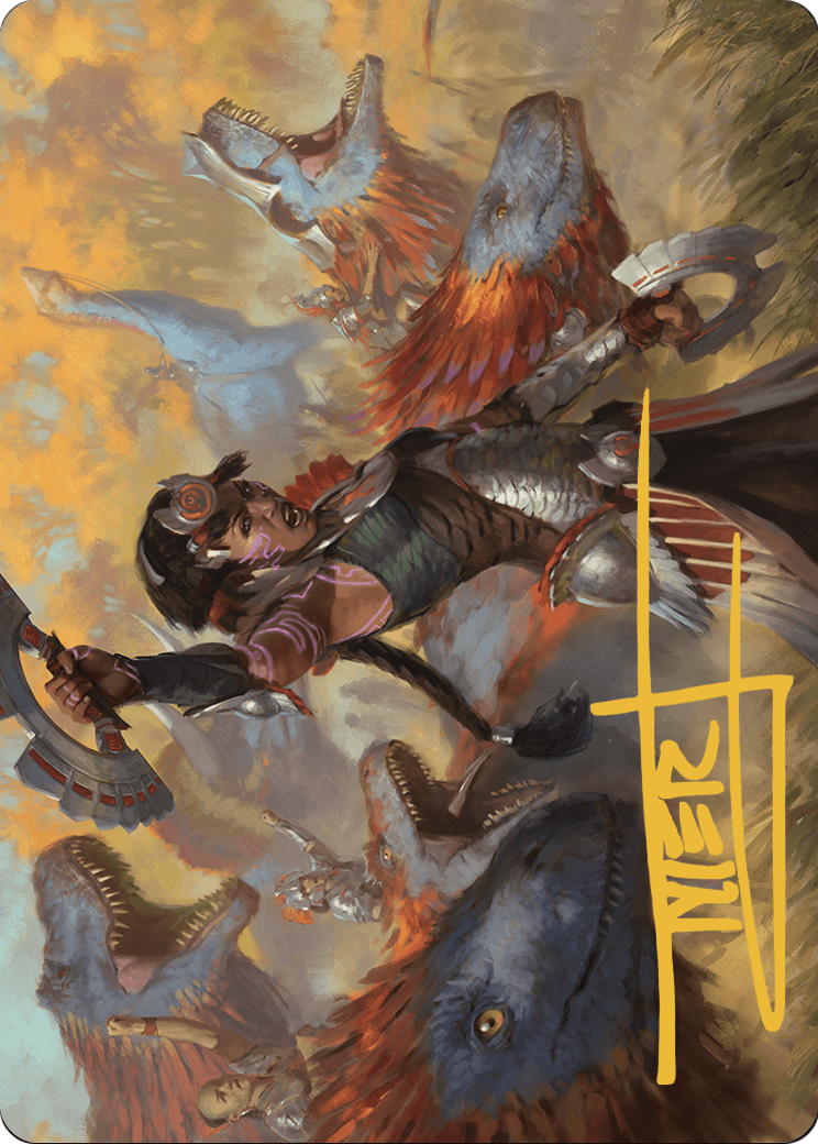 Huatli, Poet of Unity // Huatli, Poet of Unity (ALCI-027) - The Lost Caverns of Ixalan Art Series (Borderless) Foil