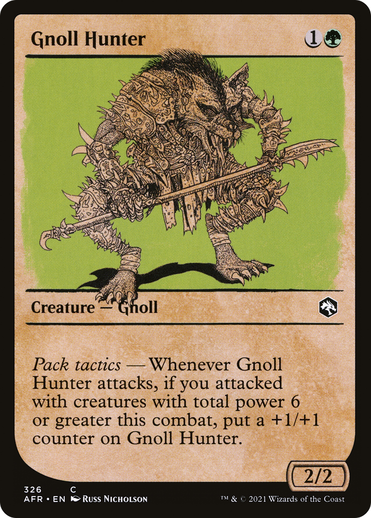 Gnoll Hunter (Showcase) (AFR-326) - Adventures in the Forgotten Realms: (Showcase) Foil