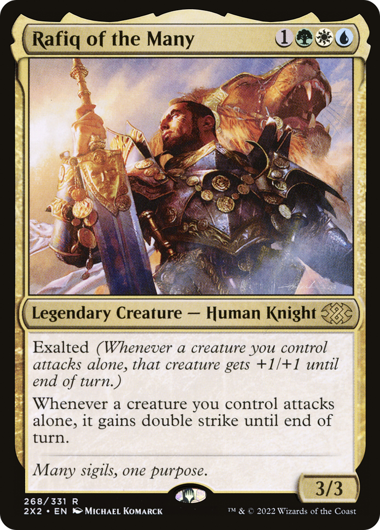 Rafiq of the Many (2X2-268) - Double Masters 2022 Foil