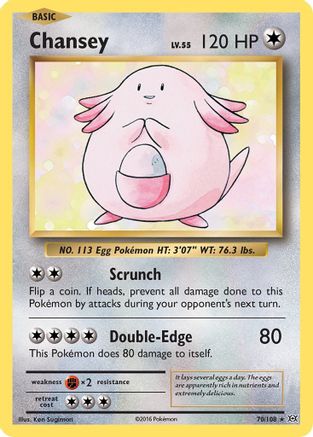 Chansey 070  - Holofoil XY  Evolutions - Holo Rare