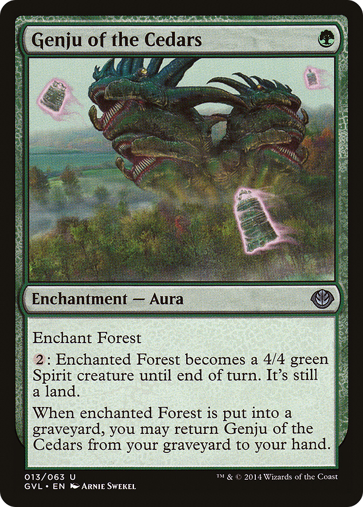 Genju of the Cedars (DD3-) - Duel Decks Anthology: Garruk vs. Liliana