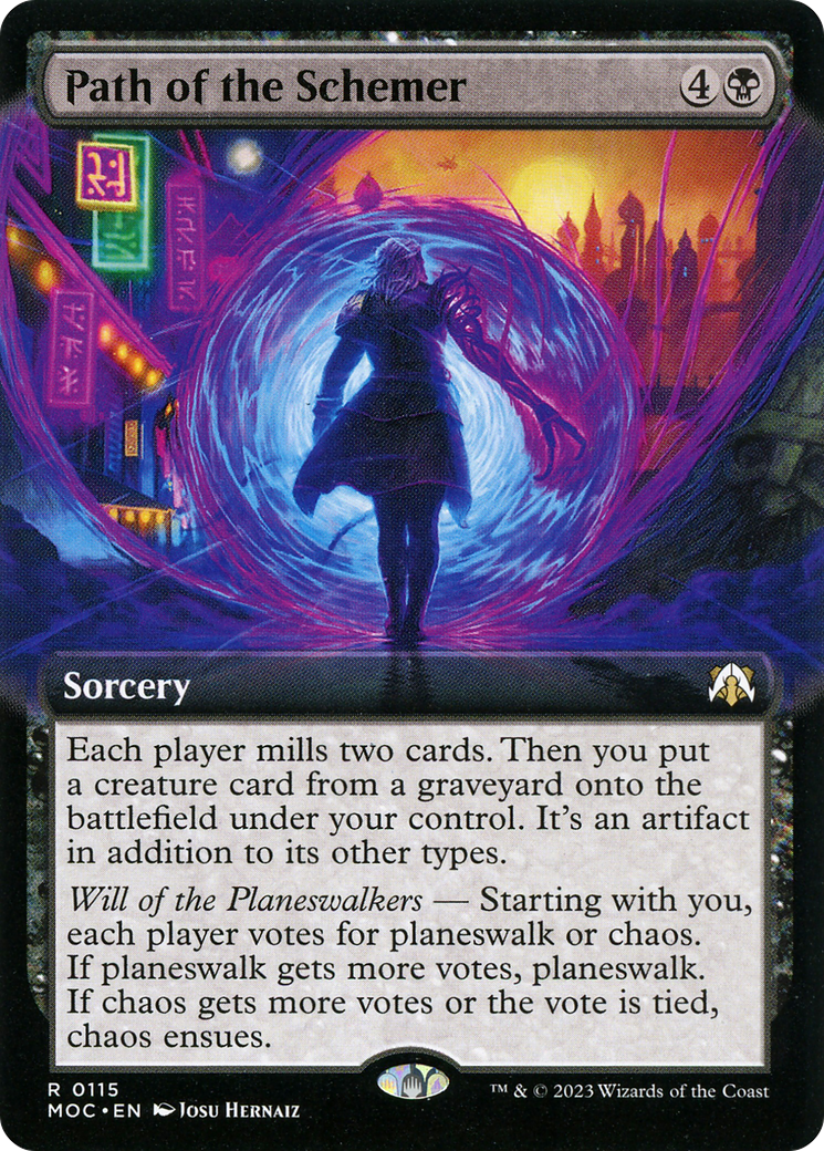 Path of the Schemer (Extended Art) (MOC-115) - March of the Machine Commander: (Extended Art)