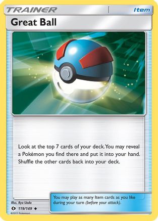 Great Ball 119  - Reverse Holofoil SM Base Set - Uncommon
