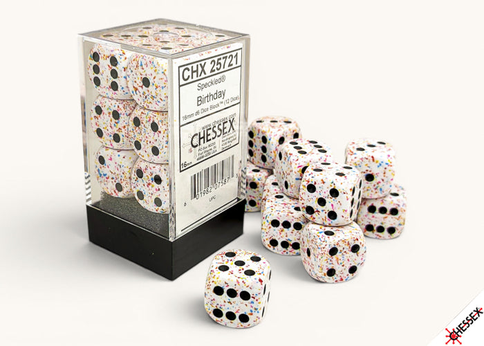 Chessex Dados d6 - Set 12 Birthday