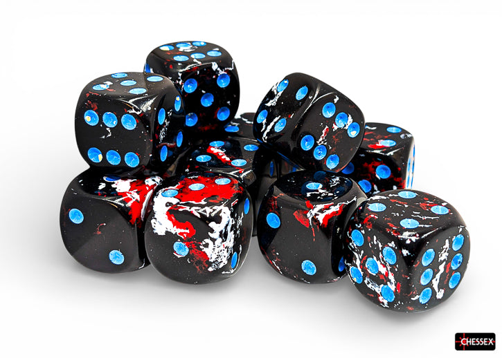 Chessex Dados d6 - Set 12 Dark side