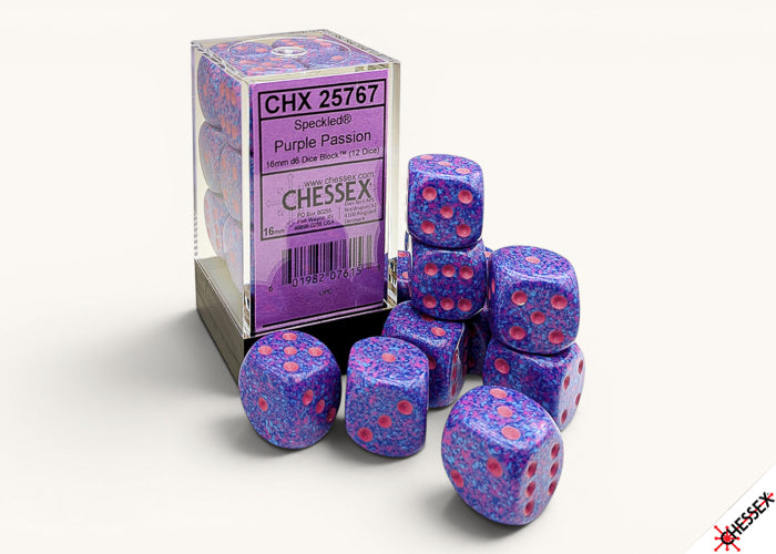 Chessex Dados d6 - Set 12 Purple Passion