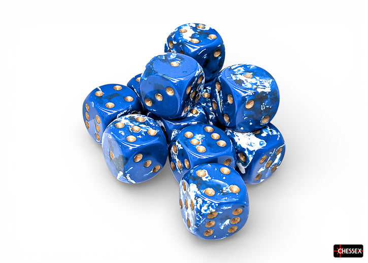 Chessex Dados d6 - Set 12 Wavebreak