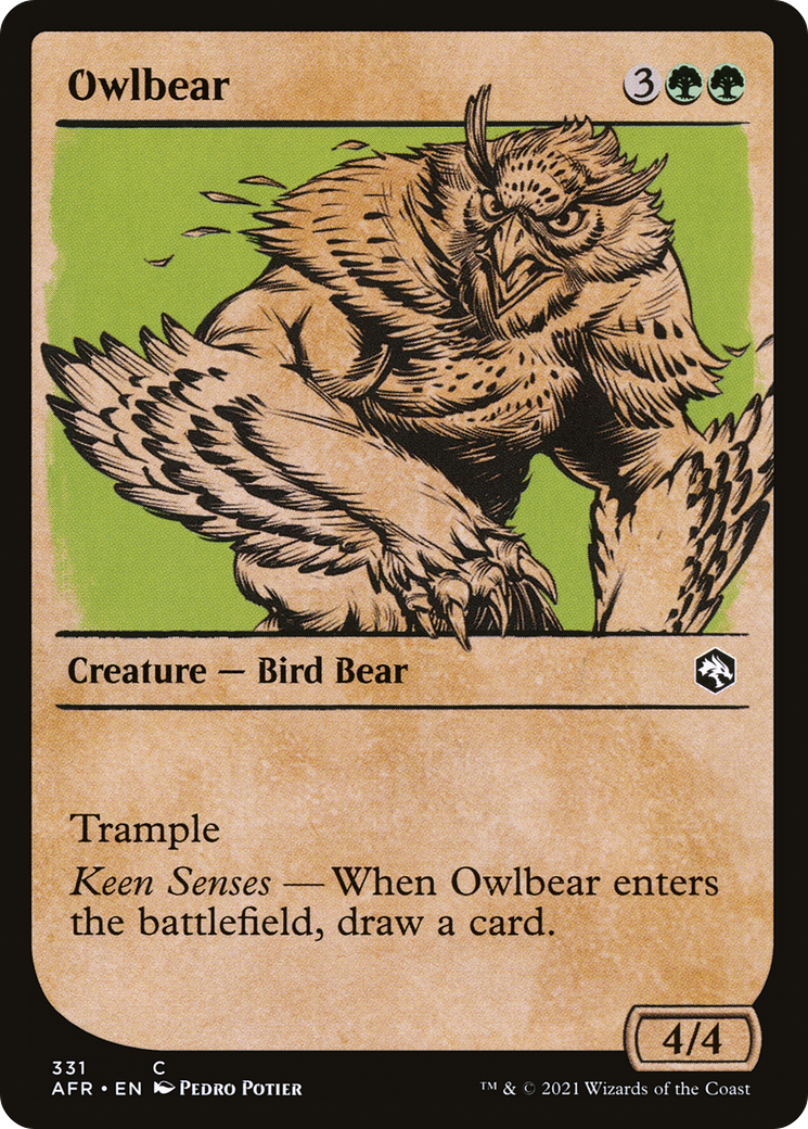 Owlbear (Showcase) (AFR-331) - Adventures in the Forgotten Realms: (Showcase)