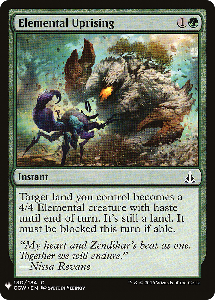 Elemental Uprising (LIST-OGW-130) - The List