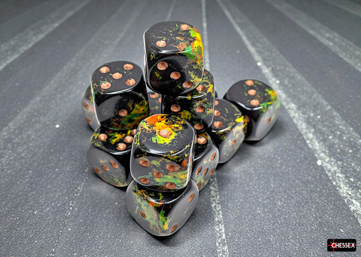 Chessex Dados d6 - Set 12 Deep forest