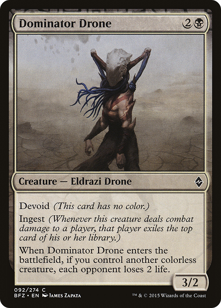 Dominator Drone (BFZ-092) - Battle for Zendikar: (devoid)