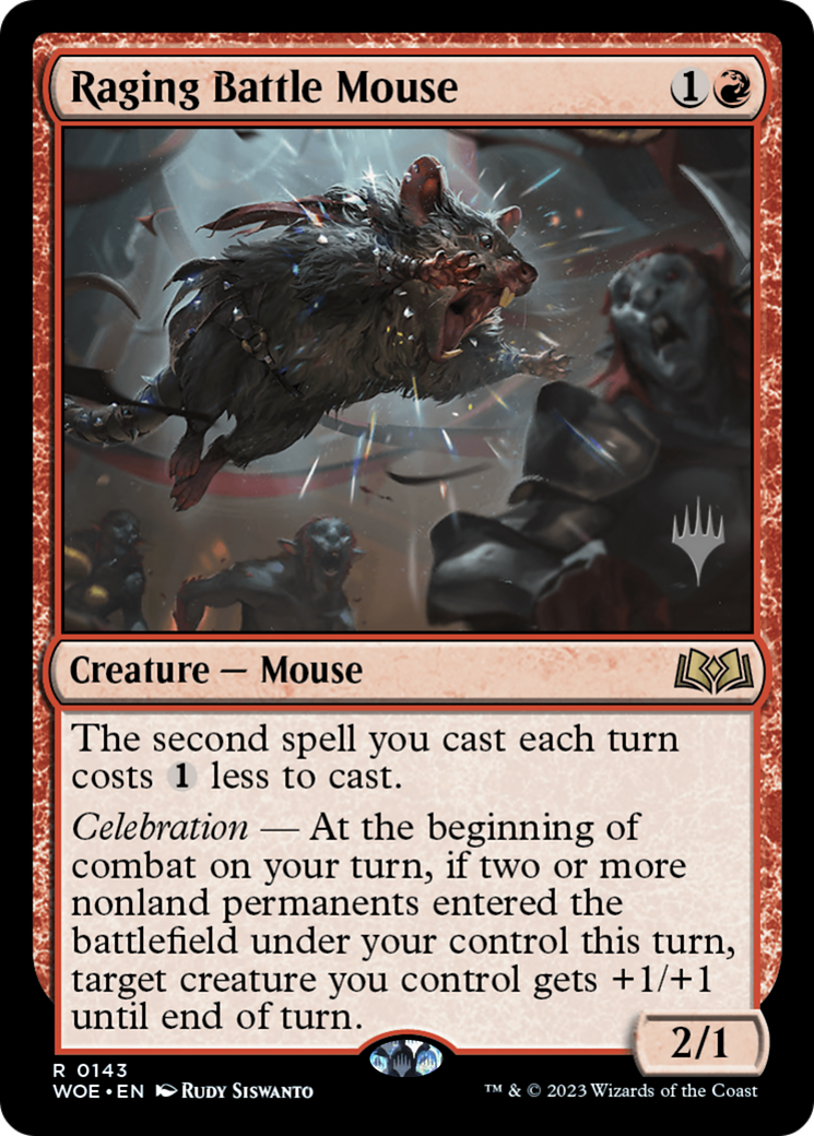 Raging Battle Mouse (PPWOE-143) - Wilds of Eldraine Promos
