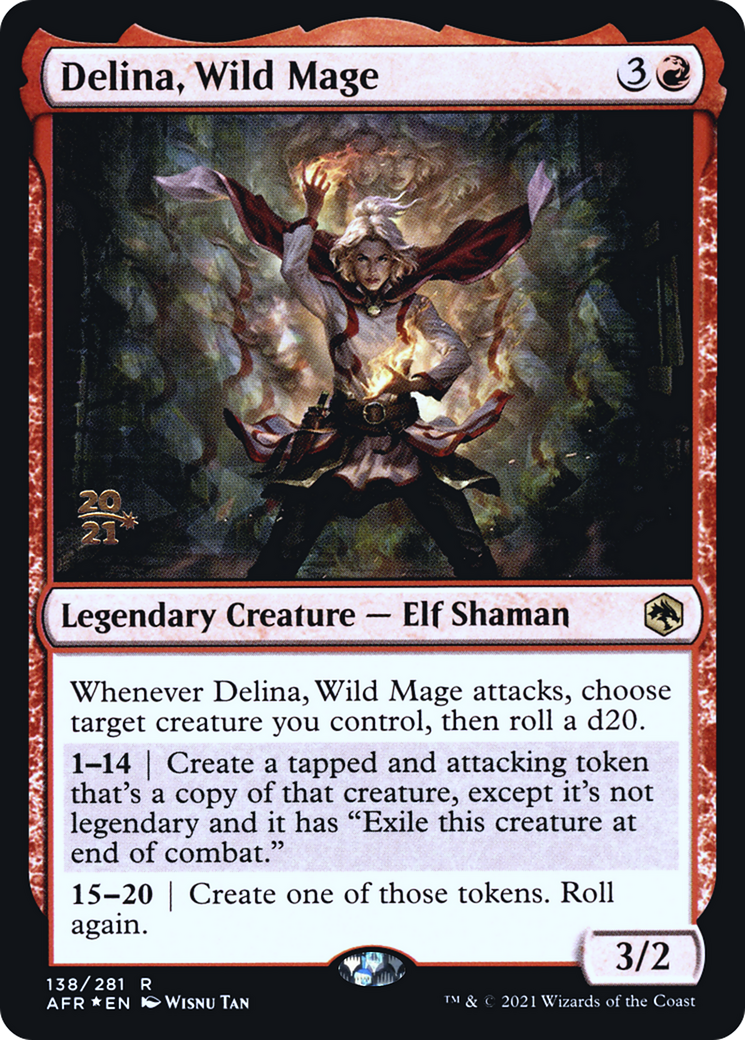 Delina, Wild Mage (PRE-138S) - Adventures in the Forgotten Realms Promos Foil