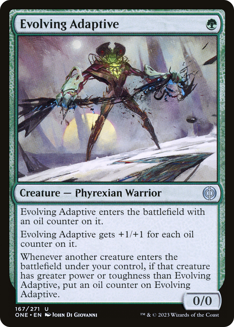 Evolving Adaptive (ONE-167) - Phyrexia: All Will Be One Foil