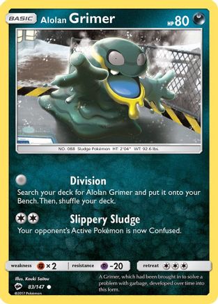Alolan Grimer 083  SM  Burning Shadows - Common