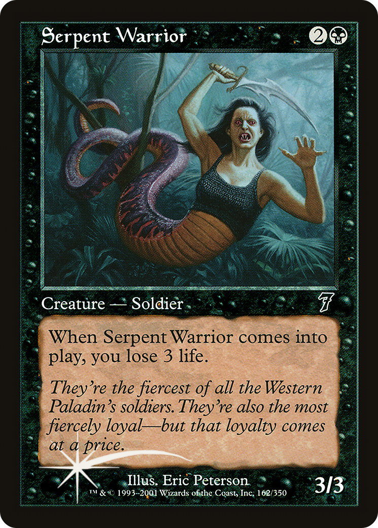 Serpent Warrior (7ED-162★) - 7th Edition