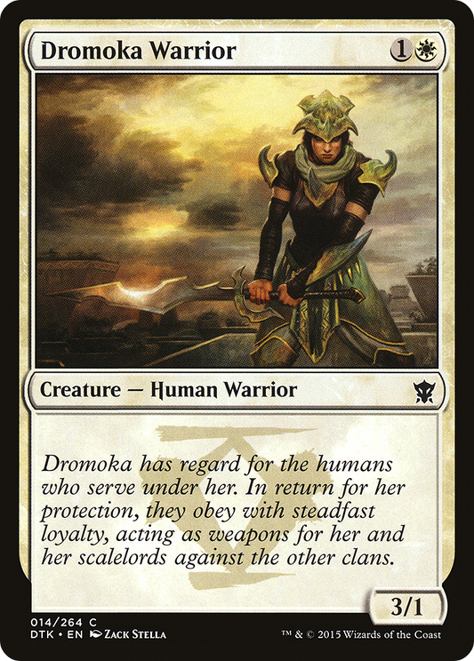 Dromoka Warrior (DTK-014) - Dragons of Tarkir