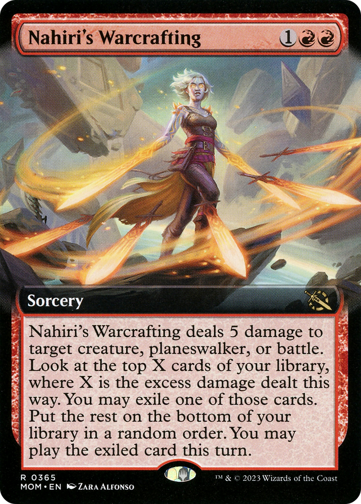 Nahiri's Warcrafting (Extended Art) (MOM-365) - March of the Machine: (Extended Art) Foil
