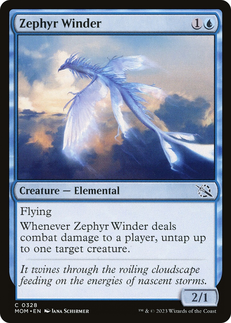 Zephyr Winder (MOM-328) - March of the Machine Foil