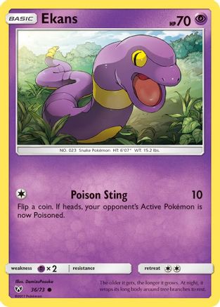 Ekans 036  Shining Legends - Common