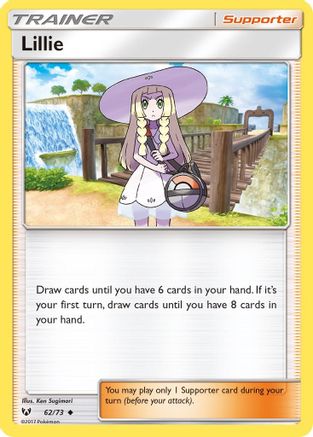Lillie 062  - Reverse Holofoil Shining Legends - Uncommon