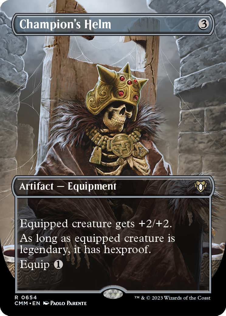 Champion's Helm (Borderless) (CMM-654) - Commander Masters
