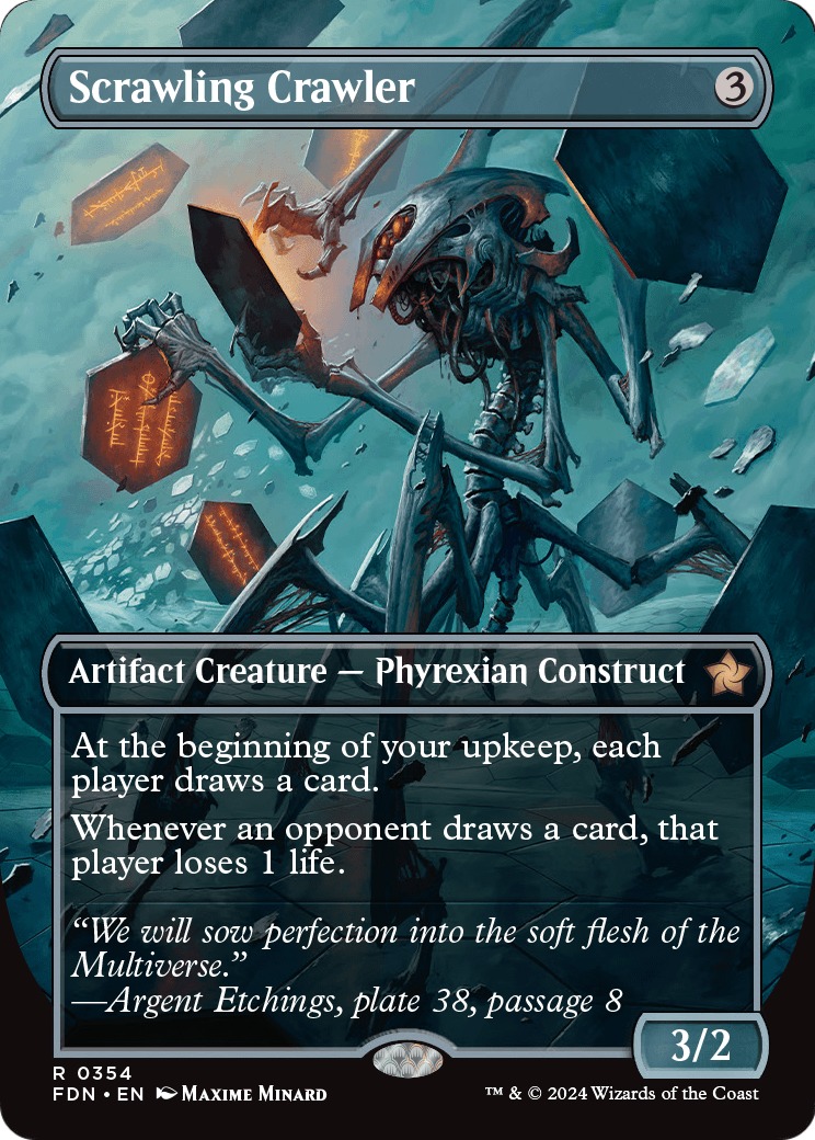 Scrawling Crawler (Borderless) (FDN-354) - Foundations Foil