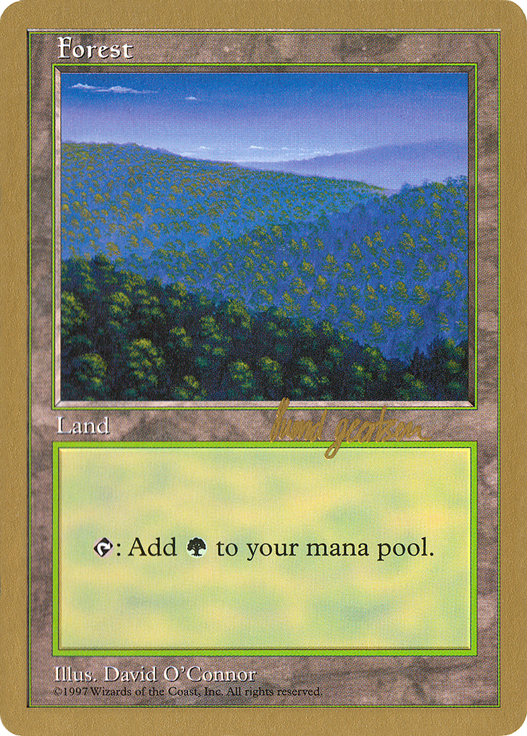 Forest (418) - 1997 Svend Geertsen (5ED) (WCD-) - World Championship Decks 1997