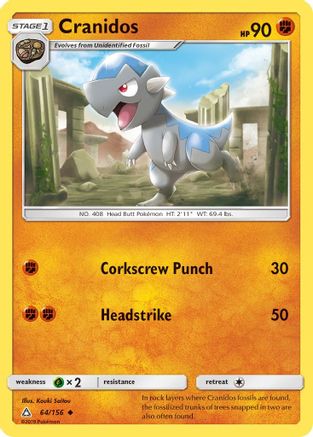 Cranidos 064  SM  Ultra Prism - Uncommon