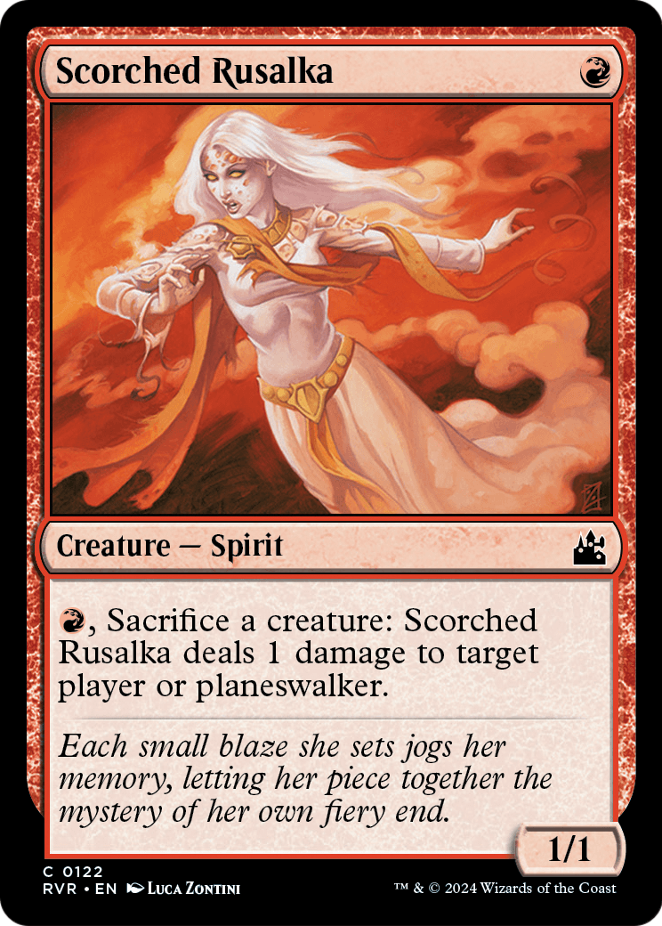 Scorched Rusalka (RVR-122) - Ravnica Remastered Foil