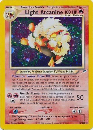 Light Arcanine  - Unlimited Holofoil Neo Destiny - Holo Rare