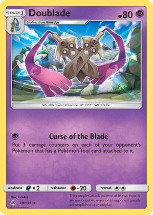 Doublade  - Reverse Holofoil SM  Forbidden Light - Uncommon