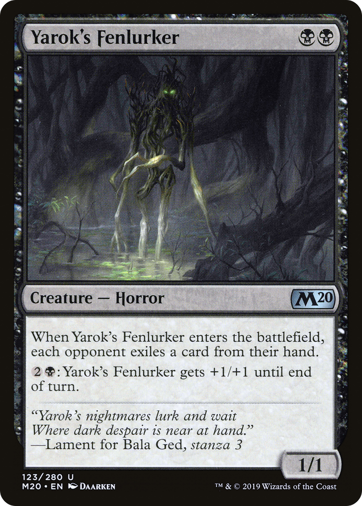 Yarok's Fenlurker (M20-123) - Core Set 2020 Foil