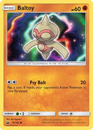 Baltoy  SM  Celestial Storm - Common