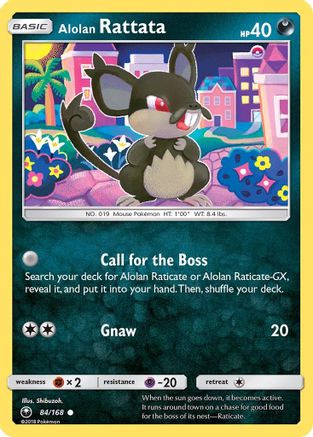 Alolan Rattata 084  SM  Celestial Storm - Common