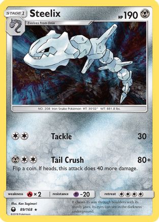 Steelix/168  - Reverse Holofoil SM  Celestial Storm - Holo Rare