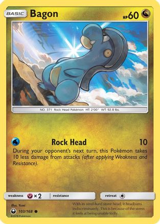 Bagon (103)/168  - Reverse Holofoil SM  Celestial Storm - Common